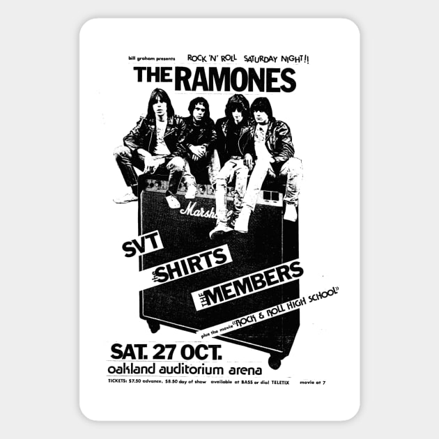 The Ramones Punk Flyer Magnet by Punk Flyer Archive